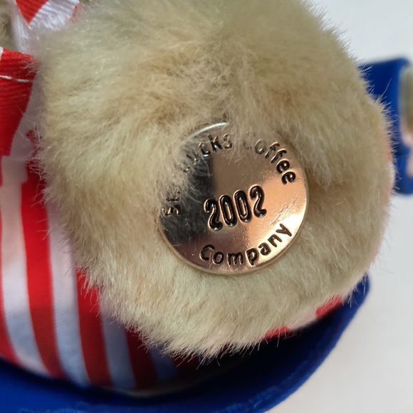 Starbucks 2002 20th Edition Fourth of July Bearista Plush - Picture 3 of 7